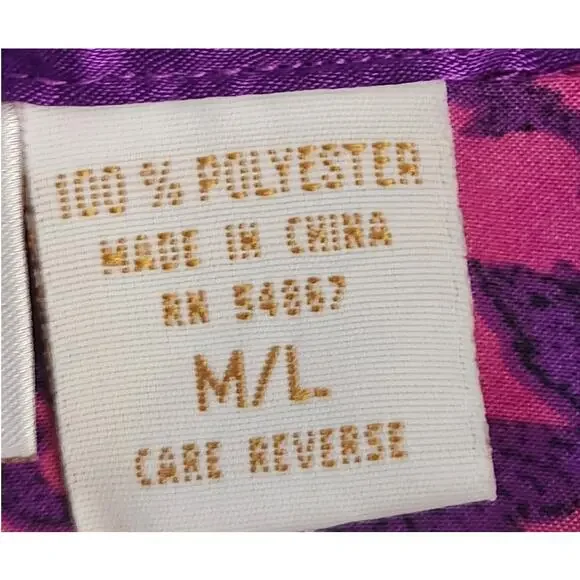 Victoria's Secret Nightgown Women's M/L Floral Satin Sleep Shirt Gold Label VTG - Picture 8 of 9